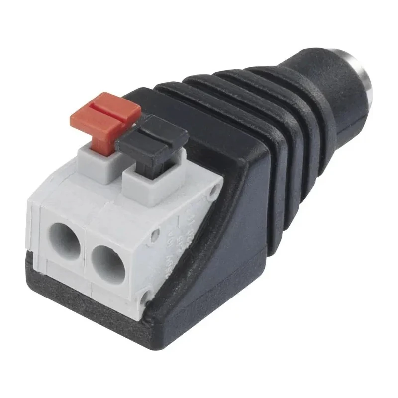 RS PRO DC Power Connector Female Cable Mounted 12 VDC 5A Straight 2 Poles Length 9mm 179-2857