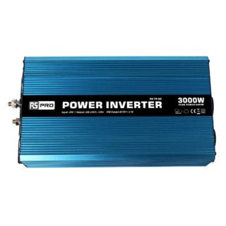 RS PRO Chassis Mount 3000W Fixed Installation DC-AC Power Inverter 24V Input 230V Output 179-3341