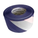 RS PRO White Blue High Density Polyethylene Barrier Tape 75 mm x 500 m 0.025 mm Thickness 179-4713