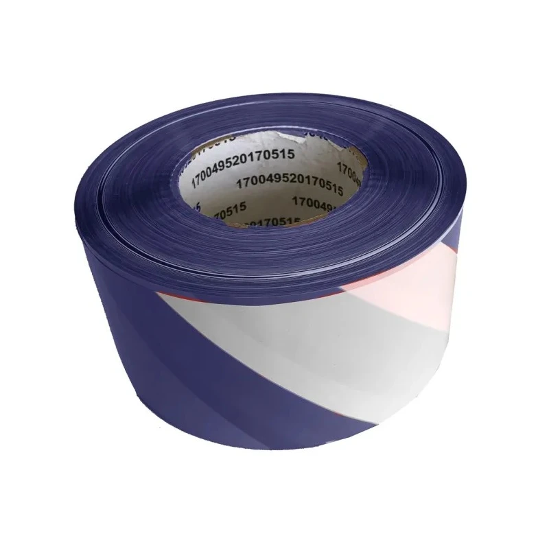 RS PRO White Blue High Density Polyethylene Barrier Tape 75 mm x 500 m 0.025 mm Thickness 179-4713