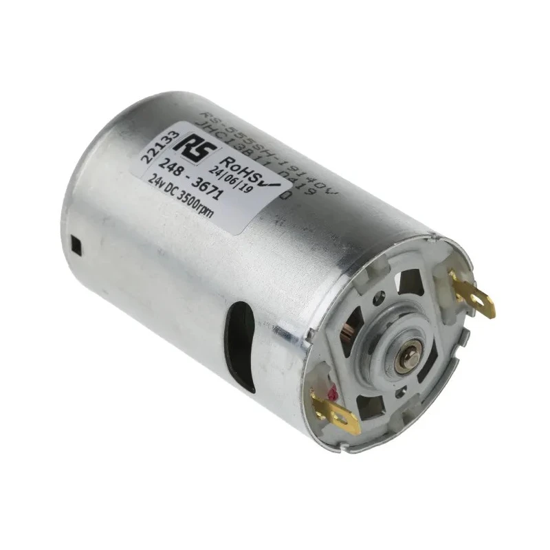 Mellor Electric Brushed DC Motor 24V DC 10 Ncm Torque 3500 RPM RS555