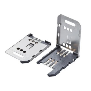 Molex 6 Way Hinged SIM Memory Card Connector Surface Mount 2.54mm Pitch 47388-2001-TR200
