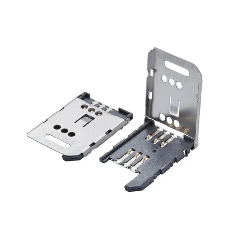 Molex 6 Way Hinged SIM Memory Card Connector Surface Mount 2.54mm Pitch 47388-2001-TR200