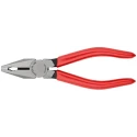 Knipex Combination Plier with Plastic Coated Handle, Special Quality Tool Steel, Black Atramentised Finish, 160mm 03 01 160