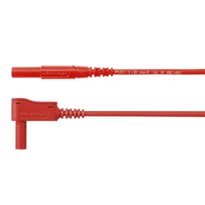 Schutzinger 16A 1kV Red 2m Test Lead with 4 mm Connector MSWFK A341 / 1 / 200 / RT