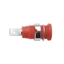 Schutzinger Red Female Banana Socket 4 mm Connector 1kV 10A Nickel Plating SEB 6452 Ni / RT / 2012