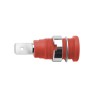 Schutzinger Red Female Banana Socket 4 mm Connector 1kV 10A Nickel Plating SEB 6452 Ni / RT / 2012