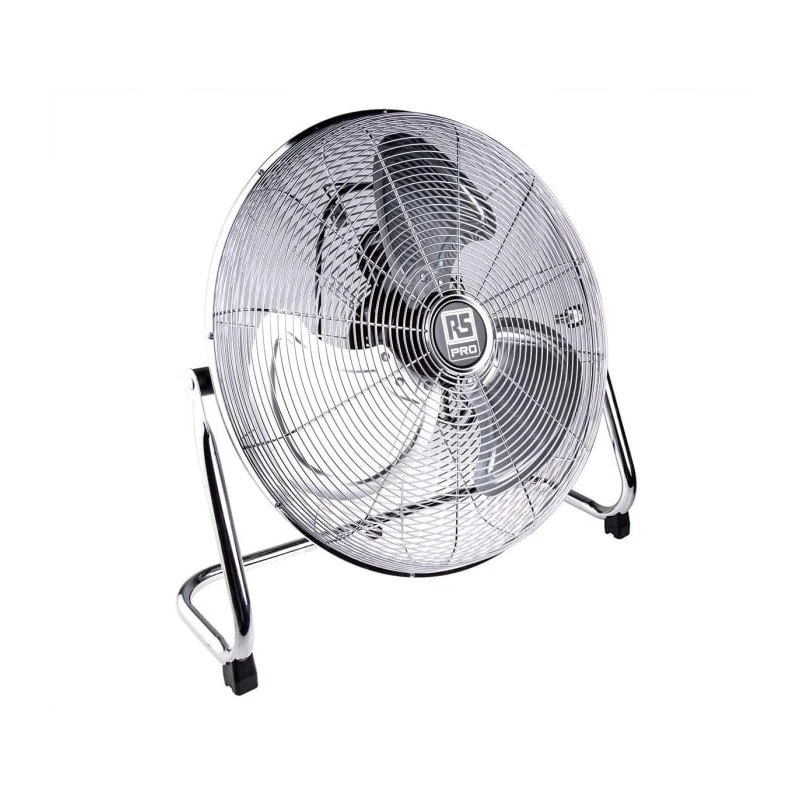 RS PRO 450 mm Blade Diameter Floor Desk Fan 3 Speed 230V AC with Type G British 3-Pin Plug 179-2262