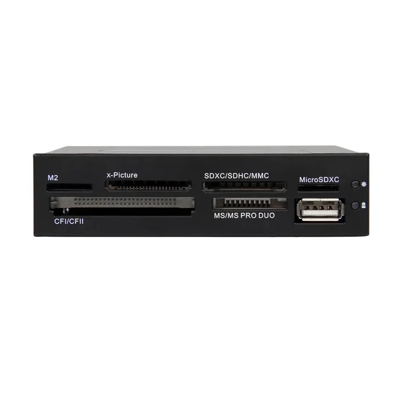 StarTech.com 7 Port Internal Memory Card Reader USB 2.0 MicroSD MS MMC MiniSD MS PRO Duo SD Compact Flash 35FCREADBK3