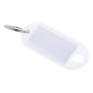 RS PRO Plastic Key Tag White 50 mm Durable Plastic Material 25 Per Pack 179-9552