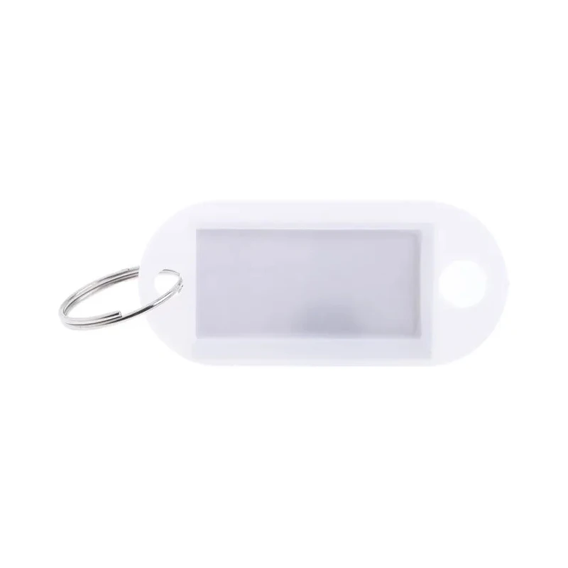RS PRO Plastic Key Tag White 50 mm Durable Plastic Material 25 Per Pack 179-9552