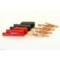 Mueller Electric 10A Insulated Copper Contact Red Black Crocodile Clip 010012