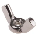 RS PRO 18 mm Bright Zinc Stainless Steel Wingnut M3 18mm Wing Length DIN 315 248-4309