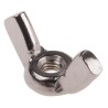 RS PRO 18 mm Bright Zinc Stainless Steel Wingnut M3 18mm Wing Length DIN 315 248-4309
