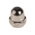 RS PRO Bright Zinc Stainless Steel Dome Nut Size M5 DIN 1587 Hex Flange Right Hand Thread A4 Grade 316 Marine-Grade 248-4472