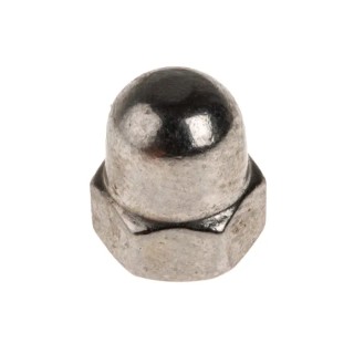 RS PRO Bright Zinc Stainless Steel Dome Nut Size M5 DIN 1587 Hex Flange Right Hand Thread A4 Grade 316 Marine-Grade 248-4472