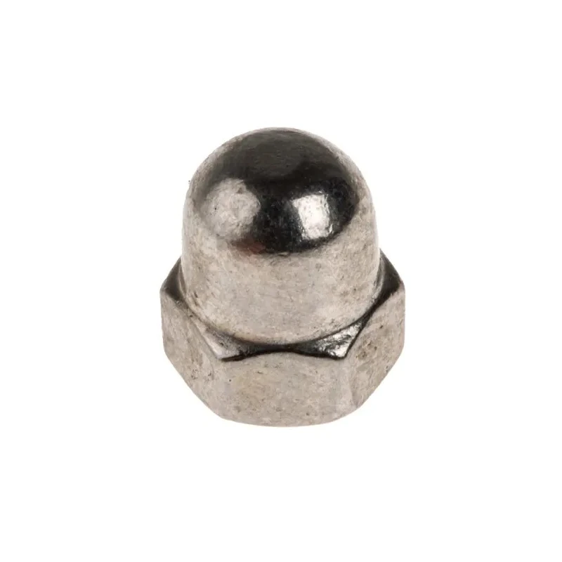 RS PRO Bright Zinc Stainless Steel Dome Nut Size M5 DIN 1587 Hex Flange Right Hand Thread A4 Grade 316 Marine-Grade 248-4472