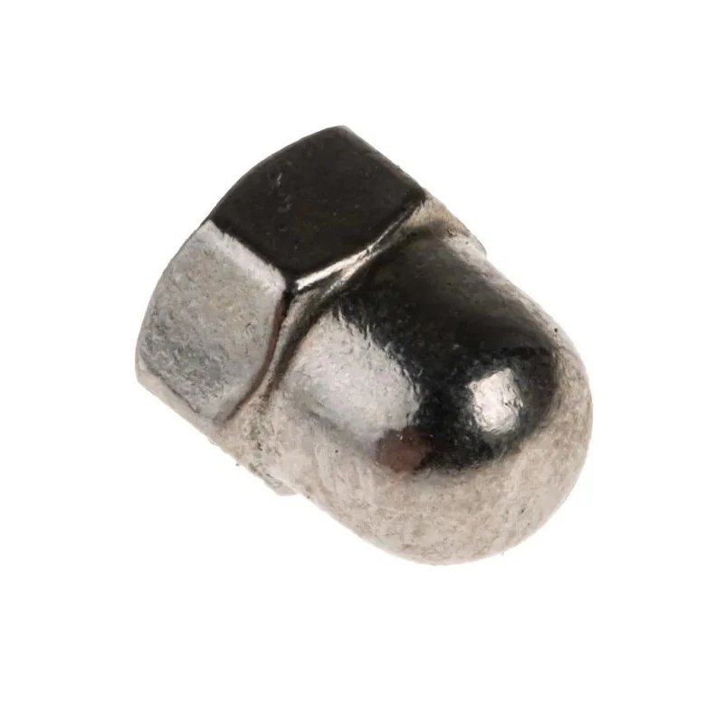 RS PRO Bright Zinc Stainless Steel Dome Nut Size M5 DIN 1587 Hex Flange Right Hand Thread A4 Grade 316 Marine-Grade 248-4472