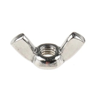 RS PRO 30 mm Bright Zinc Stainless Steel Wingnut, M6 248-4343