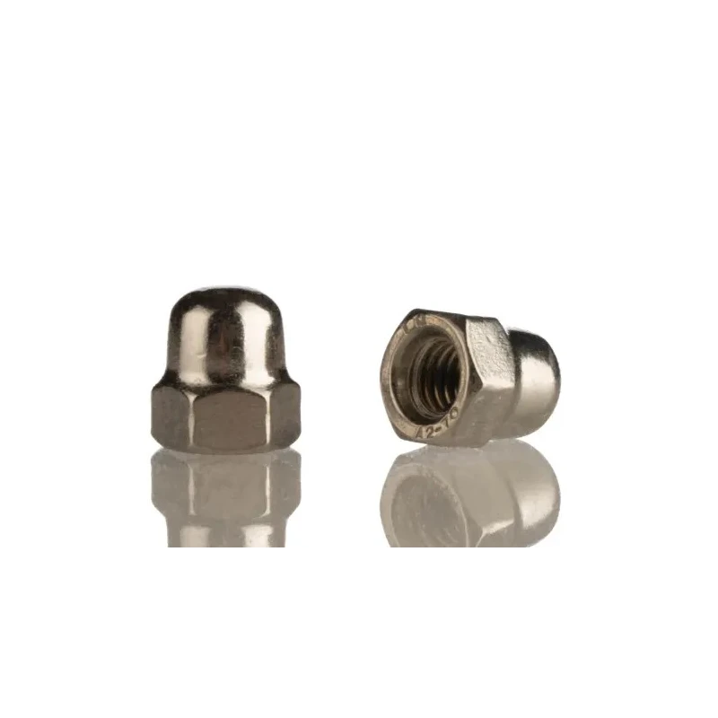 RS PRO Plain Stainless Steel Hex Nut M6, DIN 1587, Type 304 Stainless Steel 248-4416