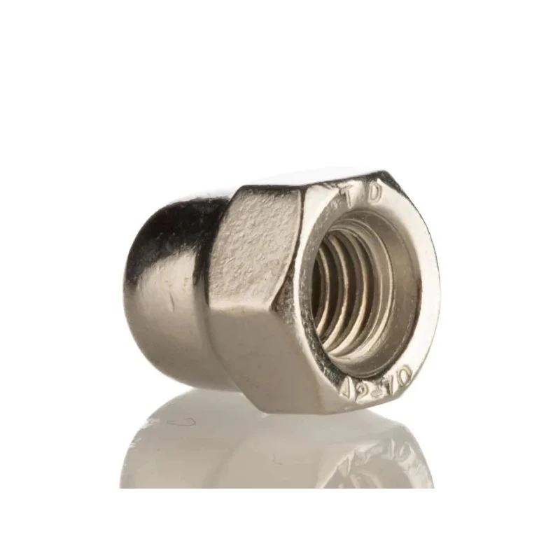 RS PRO Plain Stainless Steel Hex Nut M6, DIN 1587, Type 304 Stainless Steel 248-4416