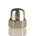 RS PRO Plain Stainless Steel Hex Nut M6, DIN 1587, Type 304 Stainless Steel 248-4416