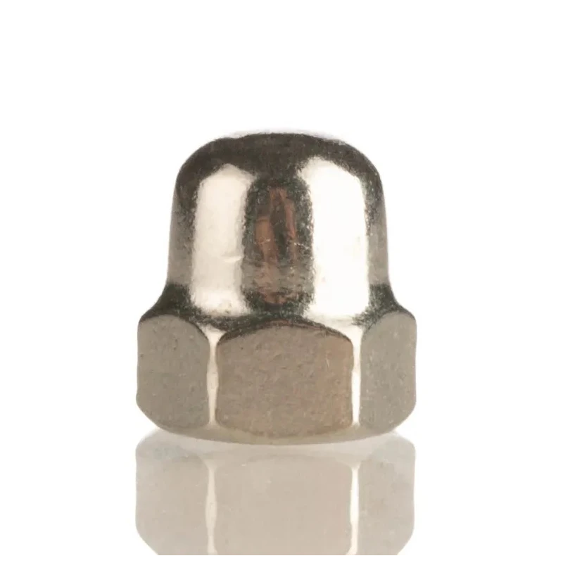 RS PRO Plain Stainless Steel Hex Nut M6, DIN 1587, Type 304 Stainless Steel 248-4416