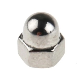 RS PRO Bright Zinc Stainless Steel Dome Nut M3, Metric Thread, DIN 1587, Overall Height 7.0mm, Grade A4 248-4450