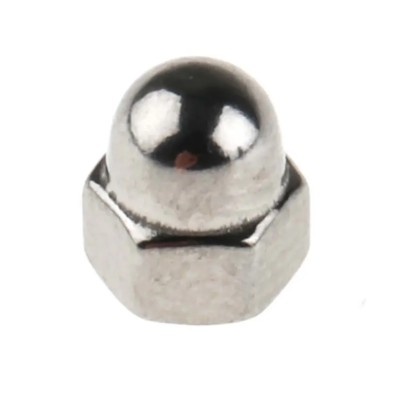 RS PRO Bright Zinc Stainless Steel Dome Nut M3, Metric Thread, DIN 1587, Overall Height 7.0mm, Grade A4 248-4450