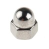 RS PRO Bright Zinc Stainless Steel Dome Nut M3, Metric Thread, DIN 1587, Overall Height 7.0mm, Grade A4 248-4450