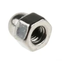 RS PRO Bright Zinc Stainless Steel Dome Nut M3, Metric Thread, DIN 1587, Overall Height 7.0mm, Grade A4 248-4450