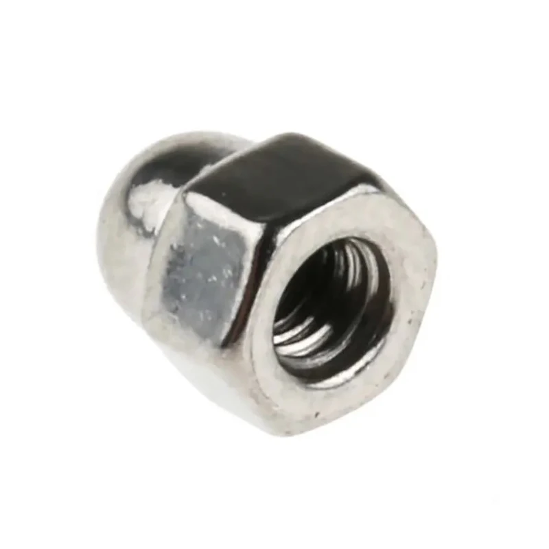 RS PRO Bright Zinc Stainless Steel Dome Nut M3, Metric Thread, DIN 1587, Overall Height 7.0mm, Grade A4 248-4450