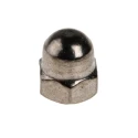 RS PRO Bright Zinc Stainless Steel Dome Nut, Metric M4, DIN 1587, A4 Grade 8.0mm Height 248-4466