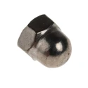 RS PRO Bright Zinc Stainless Steel Dome Nut, Metric M4, DIN 1587, A4 Grade 8.0mm Height 248-4466