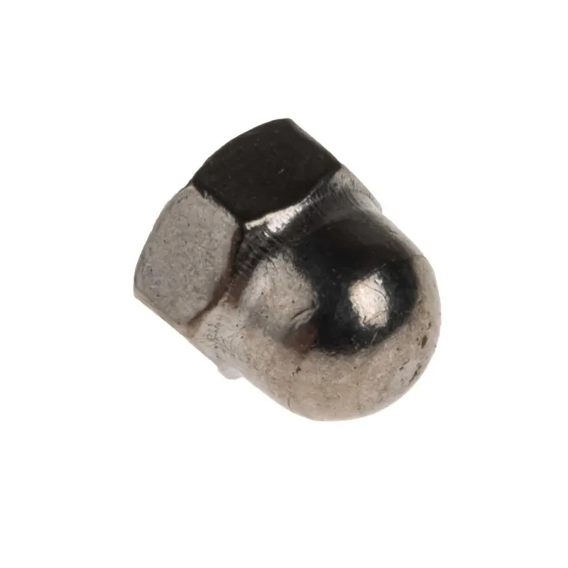 RS PRO Bright Zinc Stainless Steel Dome Nut, Metric M4, DIN 1587, A4 Grade 8.0mm Height 248-4466