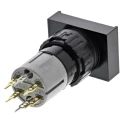 EAO 31 Series Illuminated Push Button Switch, Latching, PCB Mount, 16 mm Cutout, SPDT, IP40, 42 V dc/ac 31-461.036