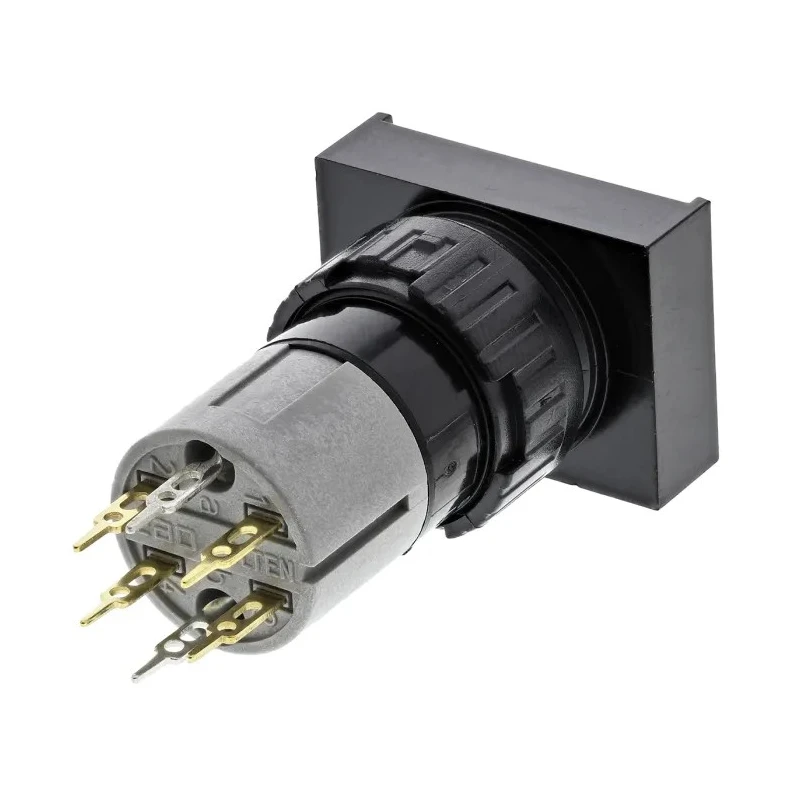 EAO 31 Series Illuminated Push Button Switch, Latching, PCB Mount, 16 mm Cutout, SPDT, IP40, 42 V dc/ac 31-461.036
