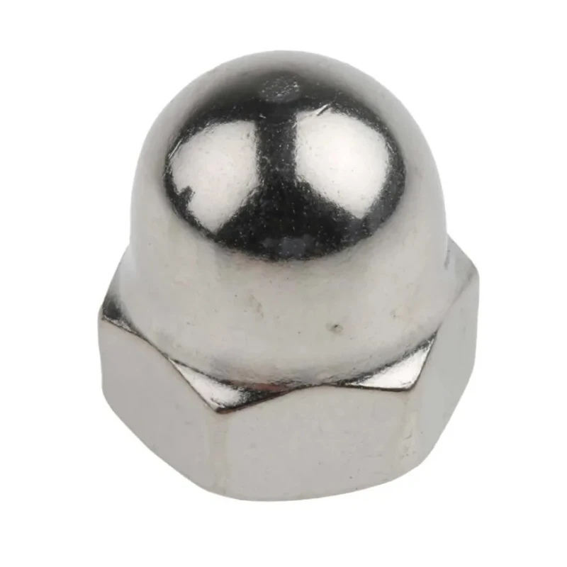 RS PRO Bright Zinc Stainless Steel Dome Nut M8, DIN 1587, Metric 248-4501