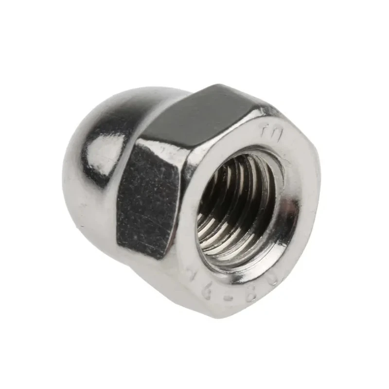 RS PRO Bright Zinc Stainless Steel Dome Nut M8, DIN 1587, Metric 248-4501