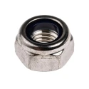 RS PRO Plain Stainless Steel Locknut Nylon Insert M12 DIN 985 A4 Grade 19mm Width 12mm Height 248-4539