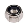 RS PRO Plain Stainless Steel Locknut Nylon Insert M12 DIN 985 A4 Grade 19mm Width 12mm Height 248-4539