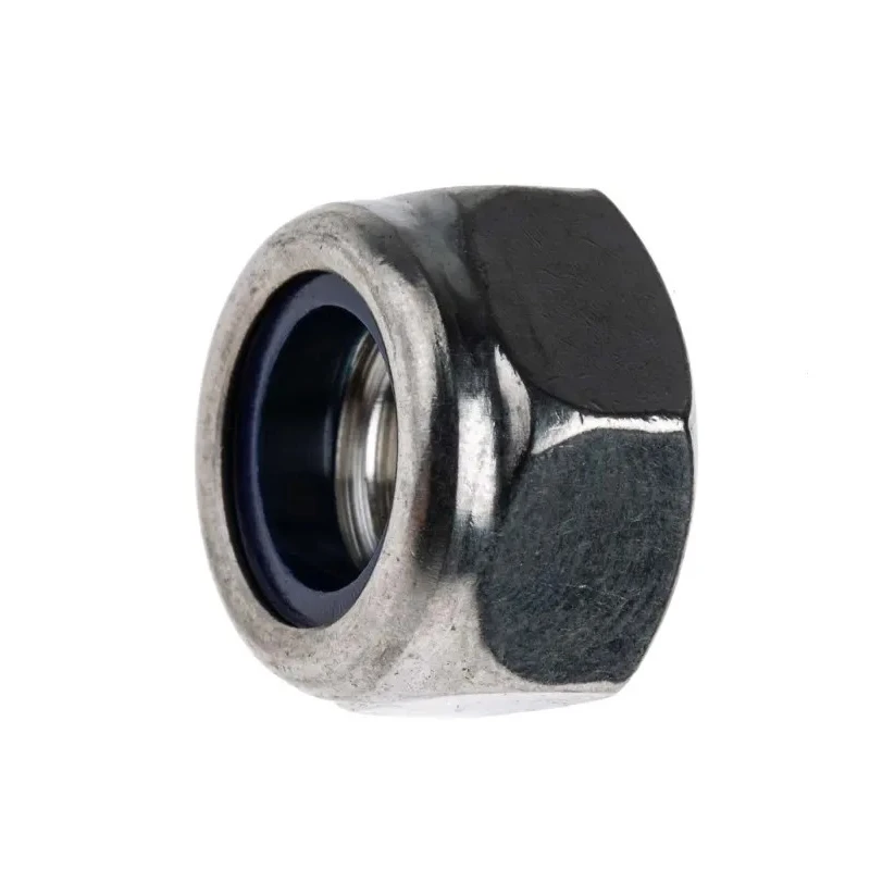 RS PRO Plain Stainless Steel Locknut Nylon Insert M12 DIN 985 A4 Grade 19mm Width 12mm Height 248-4539