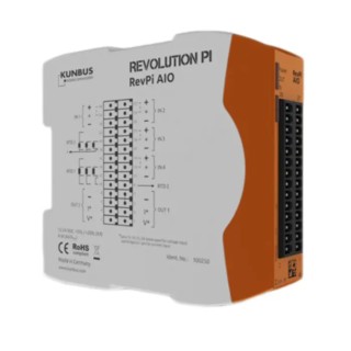 Revolution PI RevPI AIO Analog Series PLC I/O Module 12, 24V dc for Use with Revolution Pi Core PR100250
