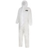 Skytec White Disposable Overall Coverall Unisex Medium Size 98 to 106 cm Chest PDS2B/HS200+/WH2