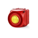 Auer Signal ADS-T Series Yellow Beacon-Sounder Combination IP66 240V AC Bracket Mount 108 dB Electronic Sounder 