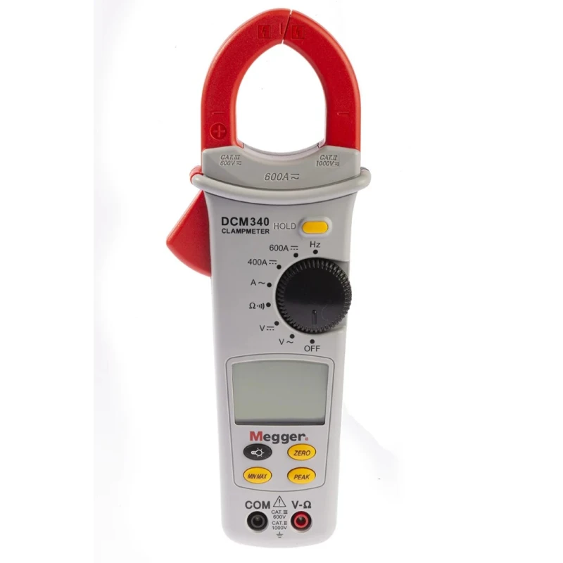 Megger AC/DC Clamp Meter 600 A, 600 V, 35mm Jaw Capacity DCM340