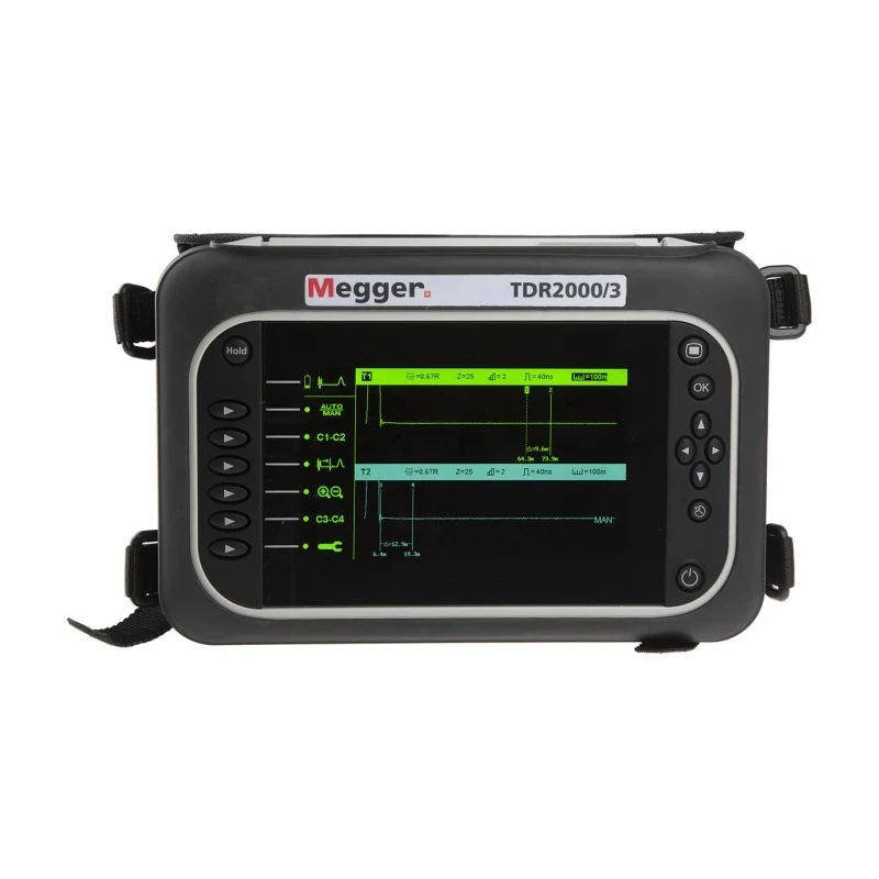 Megger Time Domain Reflectometer USB Interface 2 ns Accuracy ±1% Battery Lithium-ion 12h Life TDR2000 