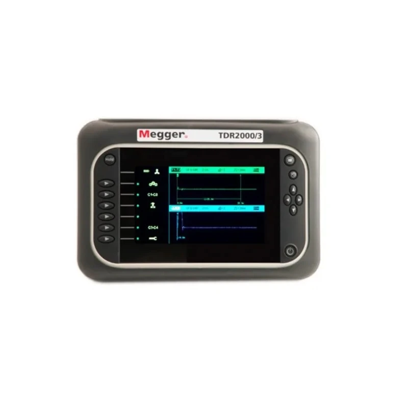 Megger Time Domain Reflectometer USB Interface 2 ns Accuracy ±1% Battery Lithium-ion 12h Life TDR2000 