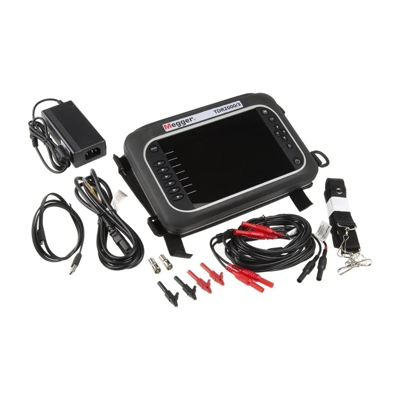 Megger Time Domain Reflectometer USB Interface 2 ns Accuracy ±1% Battery Lithium-ion 12h Life TDR2000 