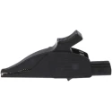 Staubli Black Crocodile Clip with Brass Contact, Insulated, 32A Current, 39.5mm Jaw Opening 66.9575-21